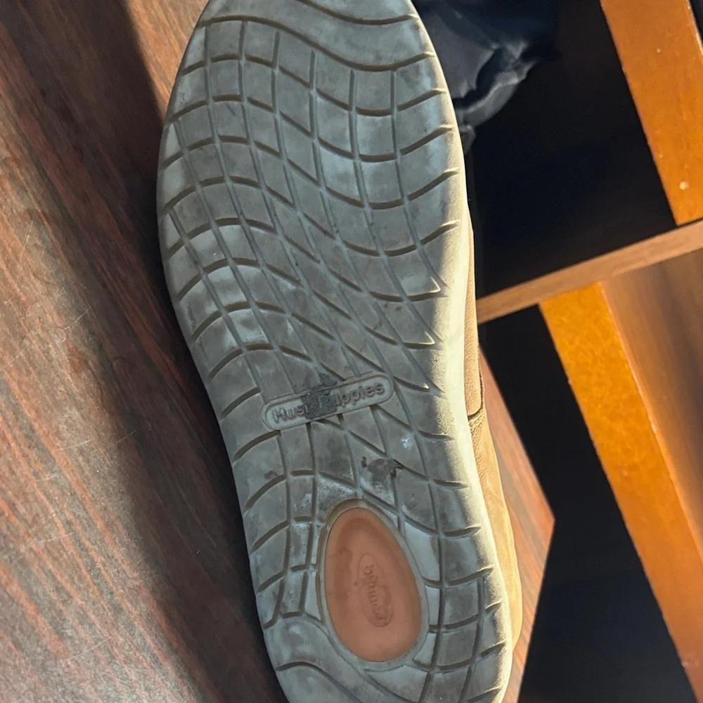 Hush Puppies Tan Leather Sneakers - Picture 6 of 12